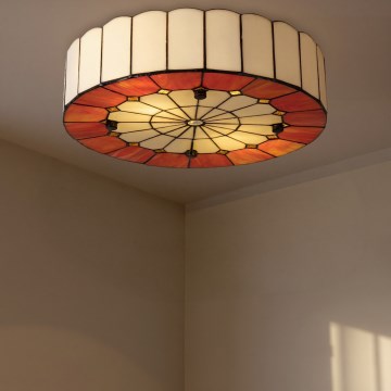 BRILAGI - Tiffany vitražna plafonska lampa SIENNA 2xE27/60W/230V prečnik 40 cm