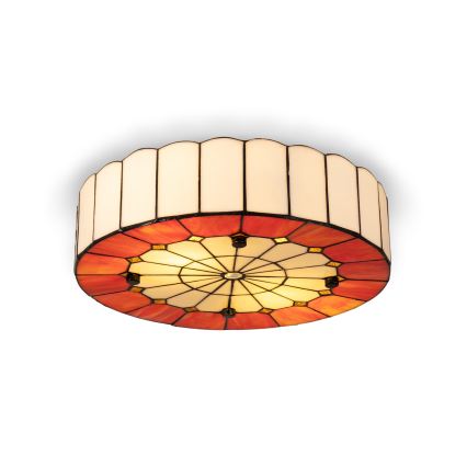 BRILAGI - Tiffany vitražna plafonska lampa SIENNA 2xE27/60W/230V prečnik 40 cm