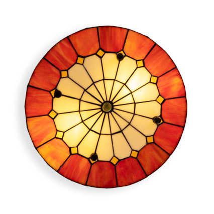 BRILAGI - Tiffany vitražna plafonska lampa SIENNA 2xE27/60W/230V prečnik 40 cm