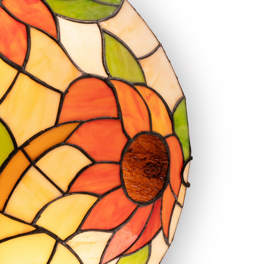 Brilagi - Tiffany vitražna plafonska lampa SUNCOKRET 2xE27/60W/230V prečnik 40 cm