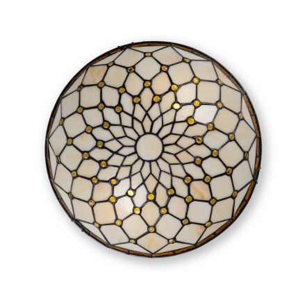BRILAGI - Tiffany vitražna plafonska svetiljka IVORY 2xE27/60W/230V prečnik 40 cm
