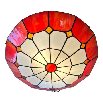 Brilagi - Tiffany vitražna plafonska svetiljka SIENNA 2xE27/60W/230V prečnik 40 cm