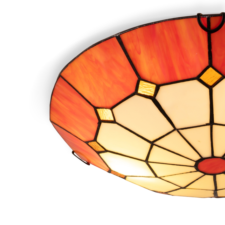 Brilagi - Tiffany vitražna plafonska svetiljka SIENNA 2xE27/60W/230V prečnik 40 cm