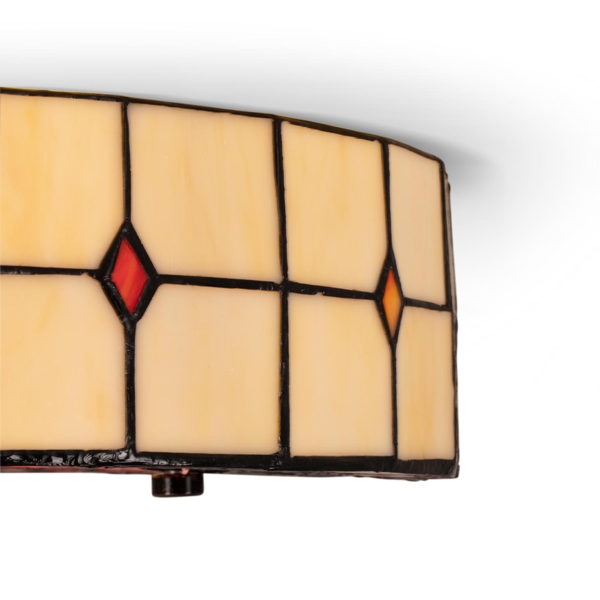 Brilagi - Tiffany vitražna plafonska svetiljka SUNFLOWER 3xE27/60W/230V prečnik 40 cm