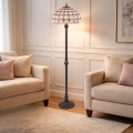 BRILAGI - Tiffany vitražna podna lampa DORAN 2xE27/60W/230V