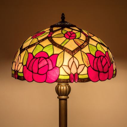BRILAGI - Tiffany vitražna podna lampa GARLAN 2xE27/60W/230V