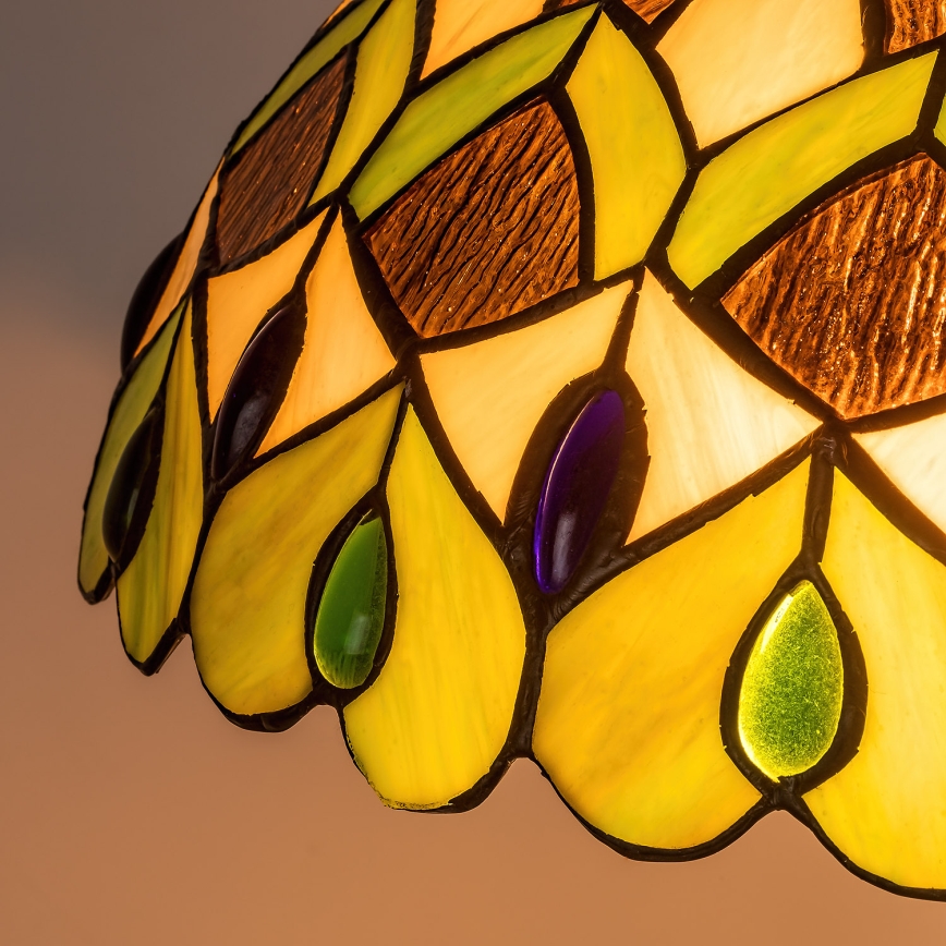Brilagi - Tiffany vitražna podna lampa MARGARET 2xE27/60W/230V