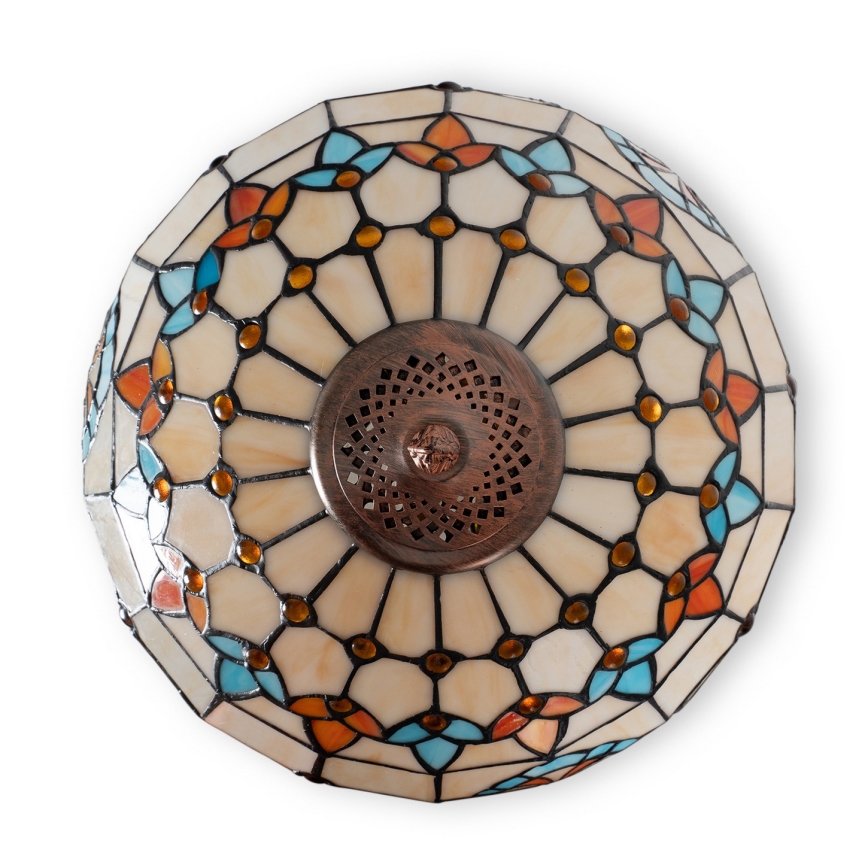 Brilagi - Tiffany vitražna podna lampa MIRABELLA 2xE27/60W/230V