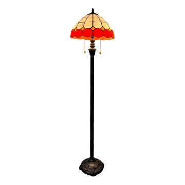 Brilagi - Tiffany vitražna podna lampa SIENNA 2xE27/60W/230V