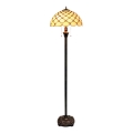 BRILAGI - Tiffany vitražna stojeća lampa IVORY SMOOTH 2xE27/60W/230V