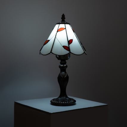 Brilagi - Tiffany vitražna stolna lampa FOLIA 1xE27/60W/230V