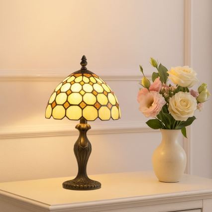 Brilagi - Tiffany vitražna stona lampa DORAN 1xE14/40W/230V