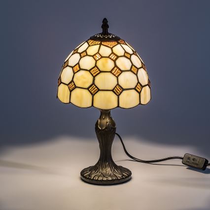 Brilagi - Tiffany vitražna stona lampa DORAN 1xE14/40W/230V