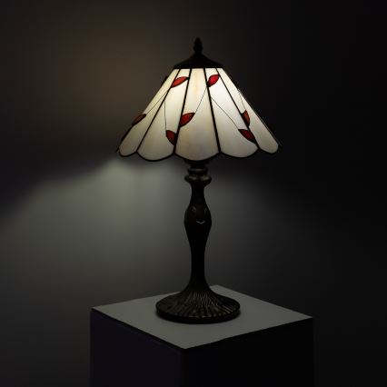 Brilagi - Tiffany vitražna stona lampa FOLIA 1xE27/60W/230V