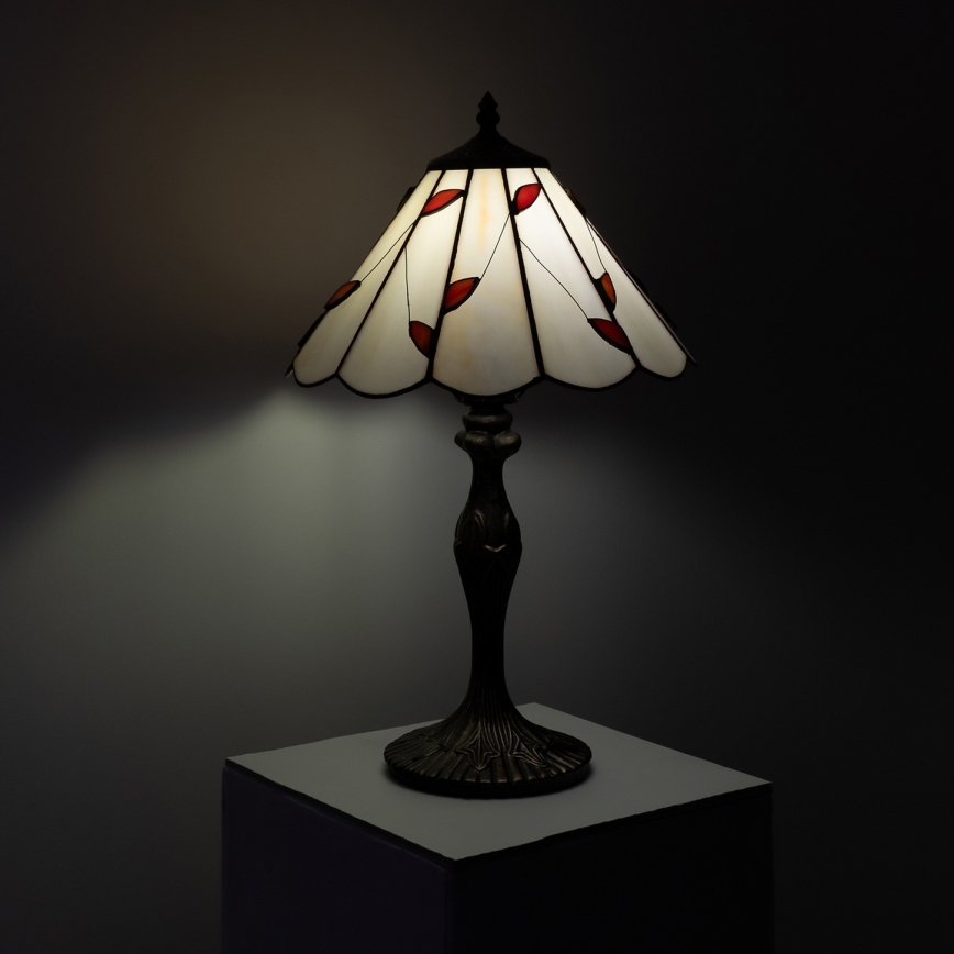Brilagi - Tiffany vitražna stona lampa FOLIA 1xE27/60W/230V