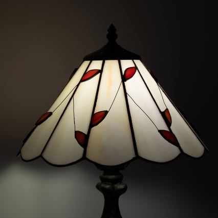 Brilagi - Tiffany vitražna stona lampa FOLIA 1xE27/60W/230V