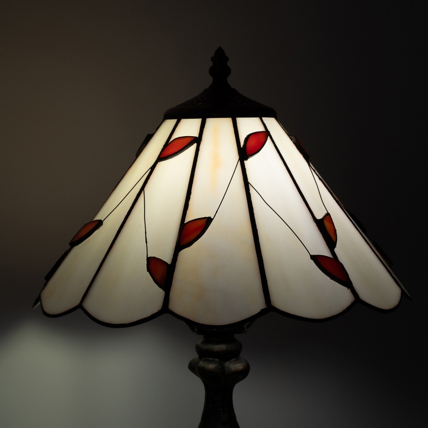 Brilagi - Tiffany vitražna stona lampa FOLIA 1xE27/60W/230V