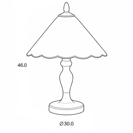 Brilagi - Tiffany vitražna stona lampa FOLIA 1xE27/60W/230V
