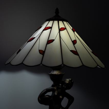 Brilagi - Tiffany vitražna stona lampa FOLIA 1xE27/60W/230V