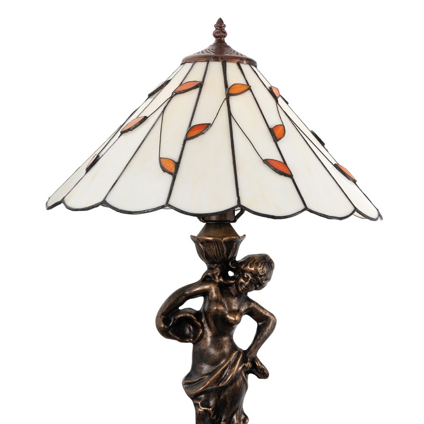 Brilagi - Tiffany vitražna stona lampa FOLIA 1xE27/60W/230V
