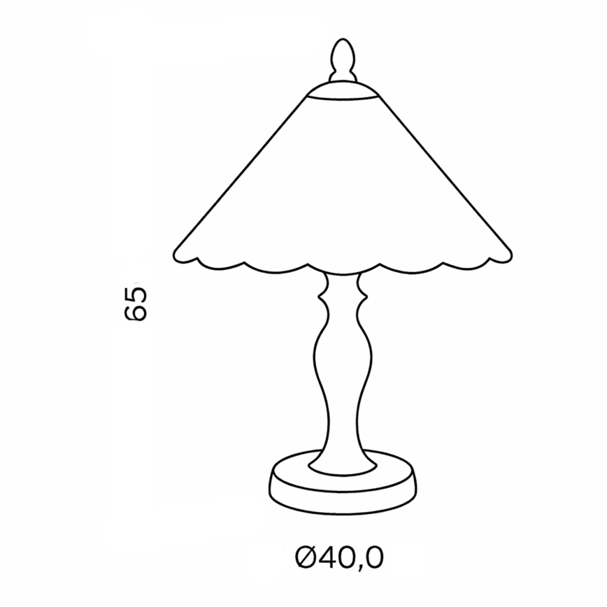 Brilagi - Tiffany vitražna stona lampa FOLIA 1xE27/60W/230V