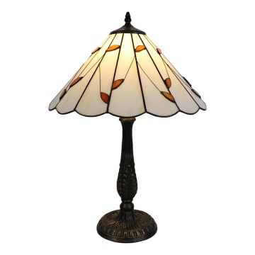Brilagi - Tiffany vitražna stona lampa FOLIA 2xE27/60W/230V
