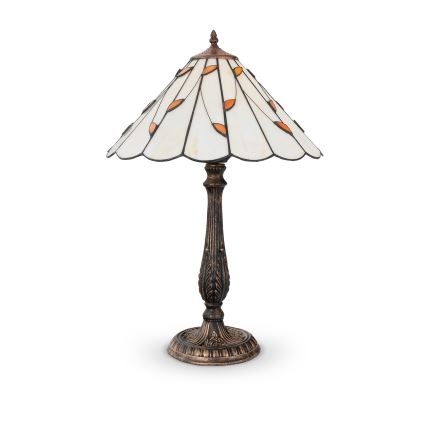 Brilagi - Tiffany vitražna stona lampa FOLIA 2xE27/60W/230V