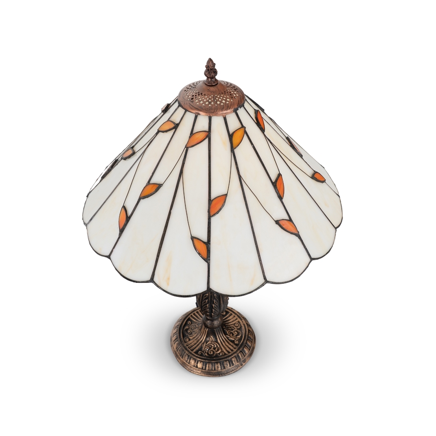 Brilagi - Tiffany vitražna stona lampa FOLIA 2xE27/60W/230V