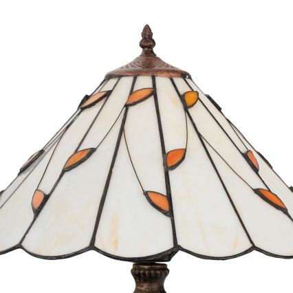 Brilagi - Tiffany vitražna stona lampa FOLIA 2xE27/60W/230V
