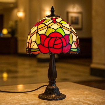 Brilagi - Tiffany vitražna stona lampa GARLAN 1xE14/40W/230V