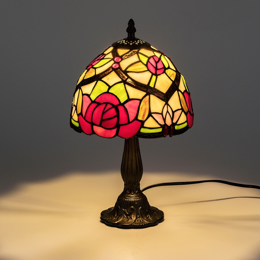 Brilagi - Tiffany vitražna stona lampa GARLAN 1xE14/40W/230V