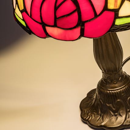 Brilagi - Tiffany vitražna stona lampa GARLAN 1xE14/40W/230V