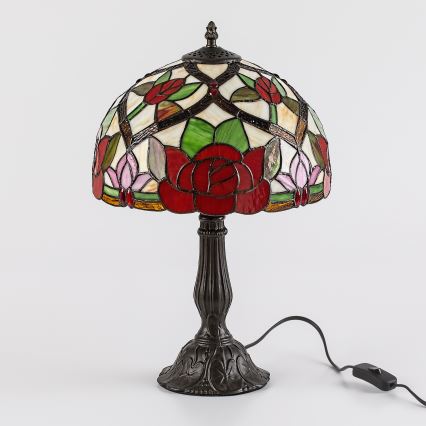Brilagi - Tiffany vitražna stona lampa GARLAN 1xE27/40W/230V