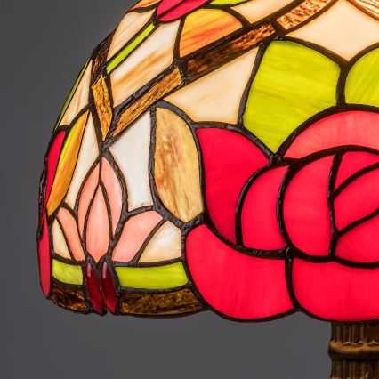 Brilagi - Tiffany vitražna stona lampa GARLAN 1xE27/40W/230V
