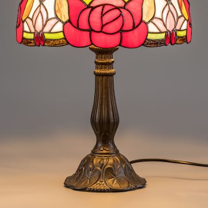 Brilagi - Tiffany vitražna stona lampa GARLAN 1xE27/40W/230V