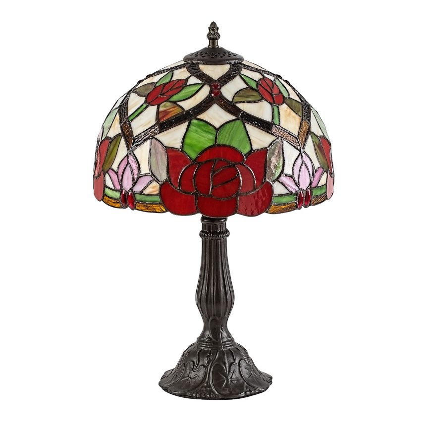 Brilagi - Tiffany vitražna stona lampa GARLAN 1xE27/40W/230V