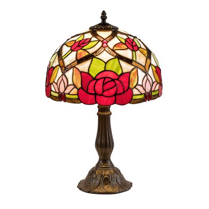 Brilagi - Tiffany vitražna stona lampa GARLAN 1xE27/40W/230V