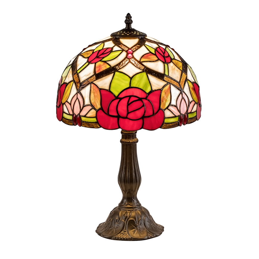Brilagi - Tiffany vitražna stona lampa GARLAN 1xE27/40W/230V