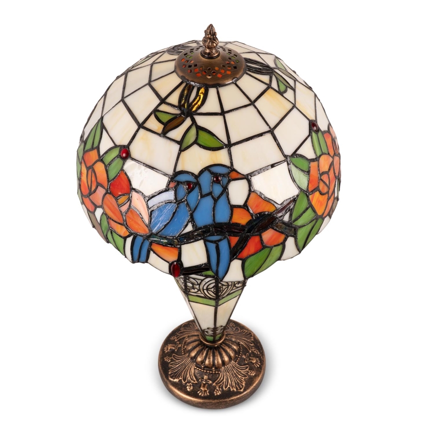 Brilagi - Tiffany vitražna stona lampa JUNGLE 1xE27/60W/230V + 1xE14/40W