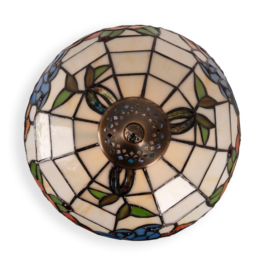 Brilagi - Tiffany vitražna stona lampa JUNGLE 1xE27/60W/230V + 1xE14/40W