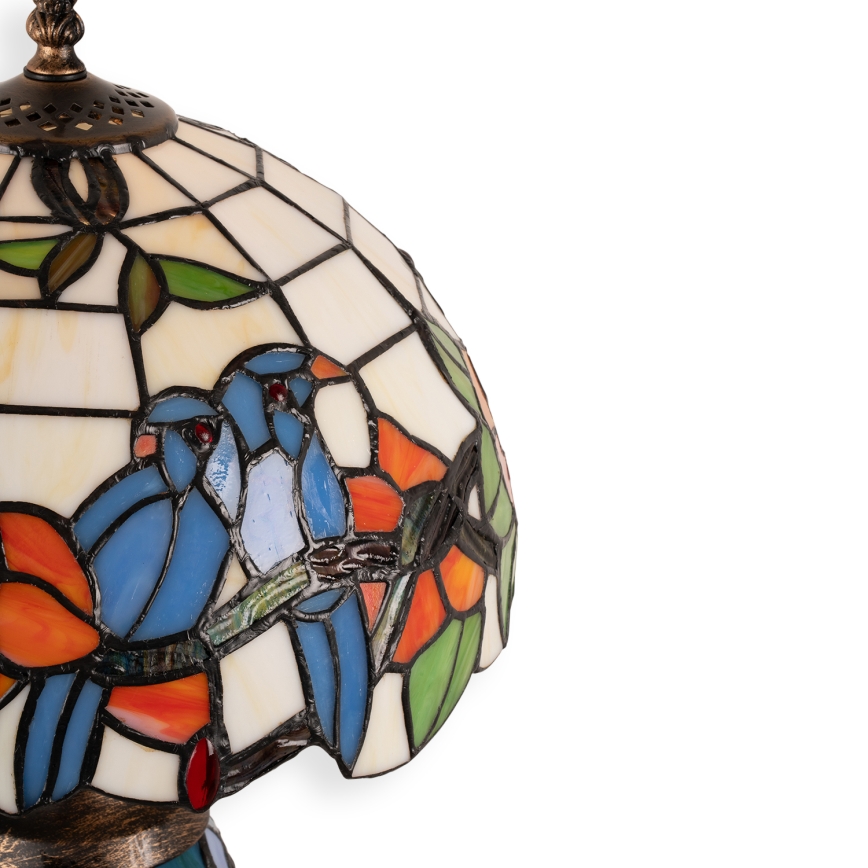 Brilagi - Tiffany vitražna stona lampa JUNGLE 1xE27/60W/230V + 1xE14/40W