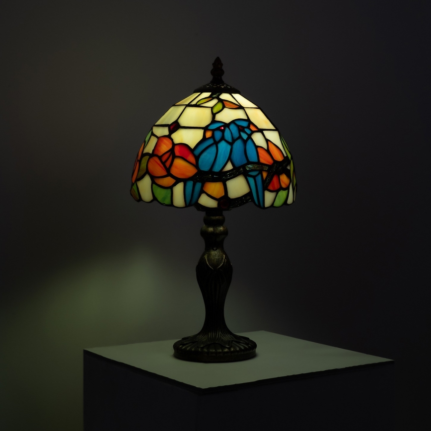 Brilagi - Tiffany vitražna stona lampa JUNGLE 1xE27/60W/230V