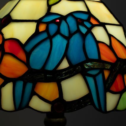 Brilagi - Tiffany vitražna stona lampa JUNGLE 1xE27/60W/230V