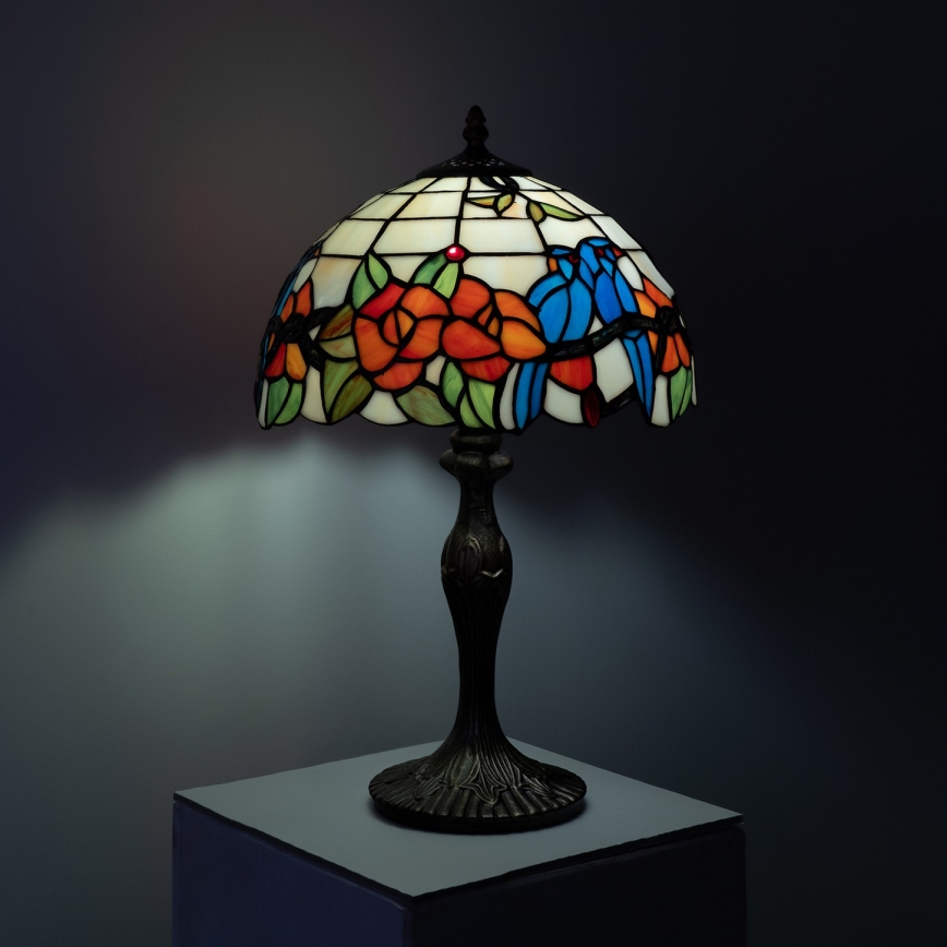 Brilagi - Tiffany vitražna stona lampa JUNGLE 1xE27/60W/230V
