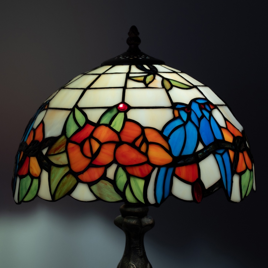 Brilagi - Tiffany vitražna stona lampa JUNGLE 1xE27/60W/230V
