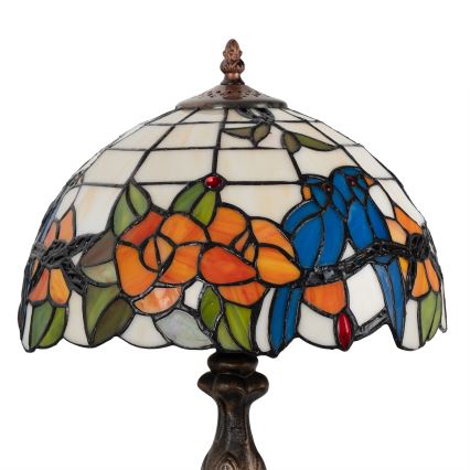 Brilagi - Tiffany vitražna stona lampa JUNGLE 1xE27/60W/230V