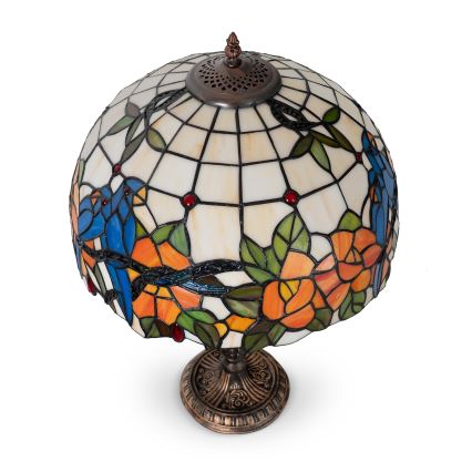 Brilagi - Tiffany vitražna stona lampa JUNGLE 2xE27/60W/230V