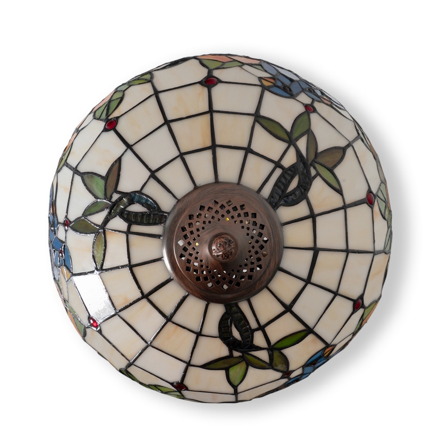 Brilagi - Tiffany vitražna stona lampa JUNGLE 2xE27/60W/230V