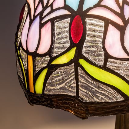 Brilagi - Tiffany vitražna stona lampa LORAS 1xE14/40W/230V