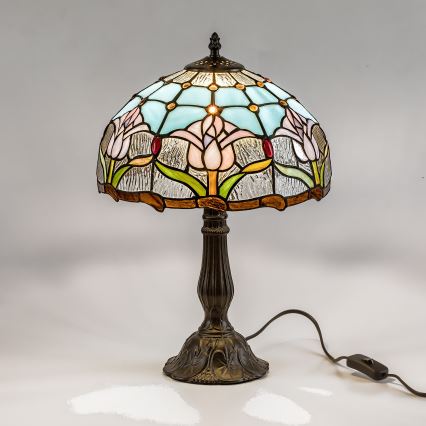 Brilagi - Tiffany vitražna stona lampa LORAS 1xE27/40W/230V